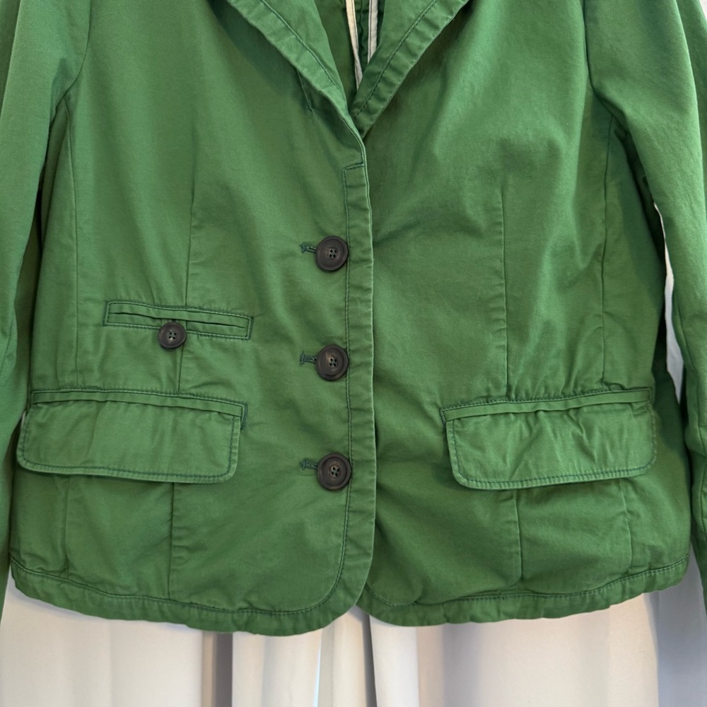 Daughters of the Liberation Blazer Jacket Green Cotton Womens 8 - Picture 5 of 13
